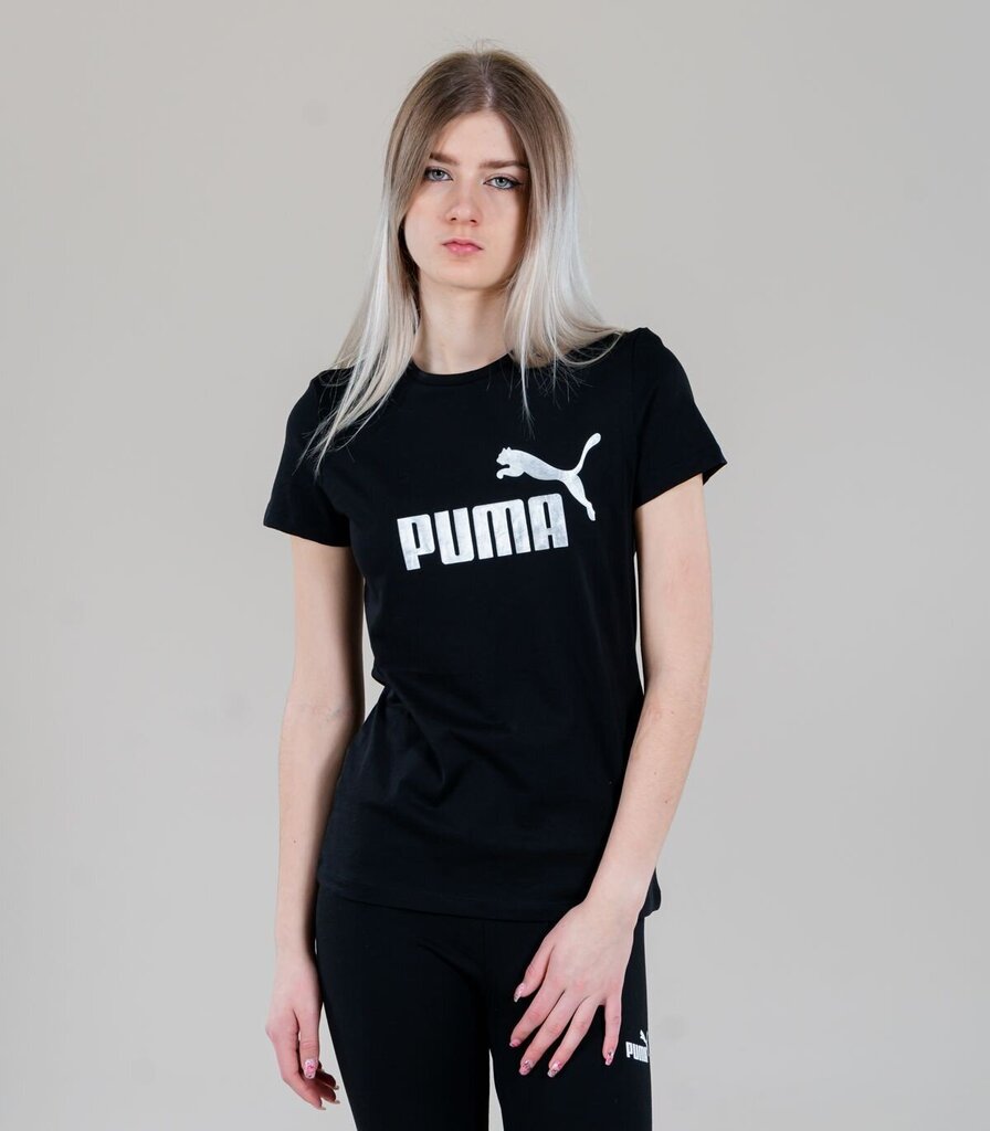 Puma sieviešu T-krekls 848303*51, melns/sudrabains 4064535752915 cena un informācija | T-krekli sievietēm | 220.lv