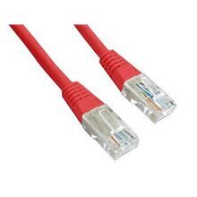 PATCH CABLE CAT5E UTP 0.5M/RED PP12-0.5M/R GEMBIRD cena un informācija | Kabeļi un vadi | 220.lv