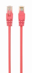 Gembird PP12-0.5M/RO Pink patch cord cat. 5E molded strain cena un informācija | Kabeļi un vadi | 220.lv