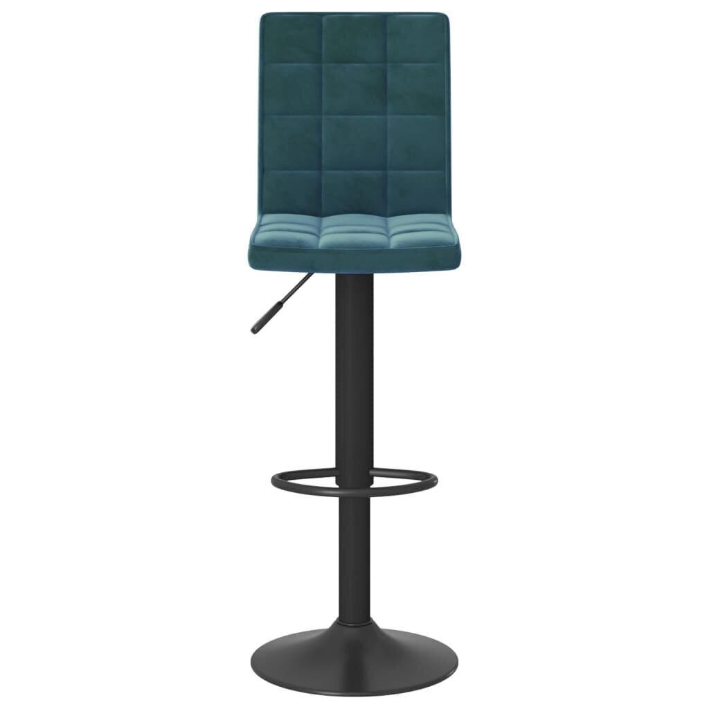 Bāra krēsli, 2 gab., zili cena un informācija | Virtuves un ēdamistabas krēsli | 220.lv