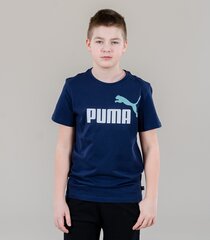 Детская футболка Puma 586985*96, тёмно-синяя /белая 4064535703788 цена и информация | Рубашки для мальчиков | 220.lv