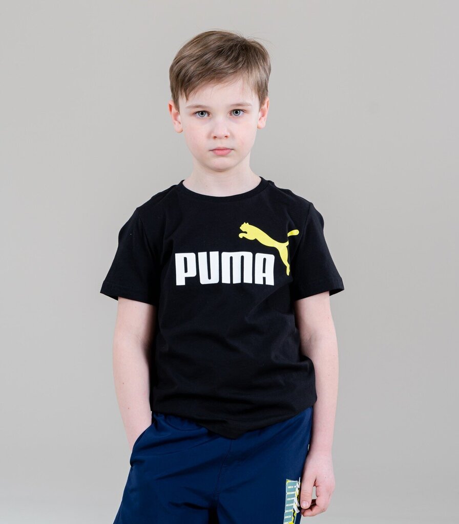 Puma bērnu krekls 586985*97, melns/balts 4064535433739 cena un informācija | Zēnu krekli | 220.lv