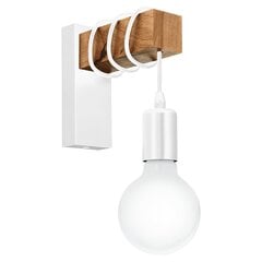 Настенный светильник Townshed, деревянный/белый цена и информация | Настенные светильники | 220.lv