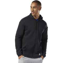 Толстовка с капюшоном и молнией мужская Reebok WOR FLEECE FZ HOOD EC0900, чёрная S2019362 цена и информация | Мужские толстовки | 220.lv