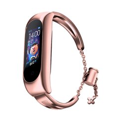 Fusion Metal Bracelet ремешок для часов Xiaomi Mi Band 3 / 4 / 5 / 6 розовый цена и информация | Аксессуары для смарт-часов и браслетов | 220.lv