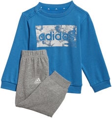 Adidas Sporta Tērpi I Lin Ft Jog Grey Blue HF1910 HF1910/104 цена и информация | Штаны для мальчиков | 220.lv