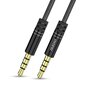 Dudao long extensible AUX mini jack 3.5mm cable spring ~ 170cm black (L12 black) cena un informācija | Savienotājkabeļi | 220.lv