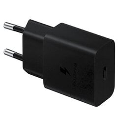 Samsung 15W Power Adapter EP-T1510NBEGEU Black (EU Blister) цена и информация | Зарядные устройства для телефонов | 220.lv