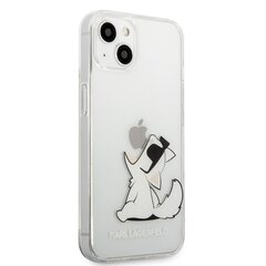 KLHCP13SCFNRC Karl Lagerfeld PC/TPU Choupette Eat Case for iPhone 13 mini Transparent cena un informācija | Telefonu vāciņi, maciņi | 220.lv