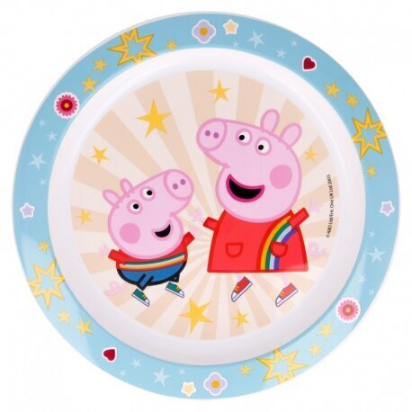 Šķīvis mikro Peppa Pig cena un informācija | Trauki, šķīvji, pusdienu servīzes | 220.lv