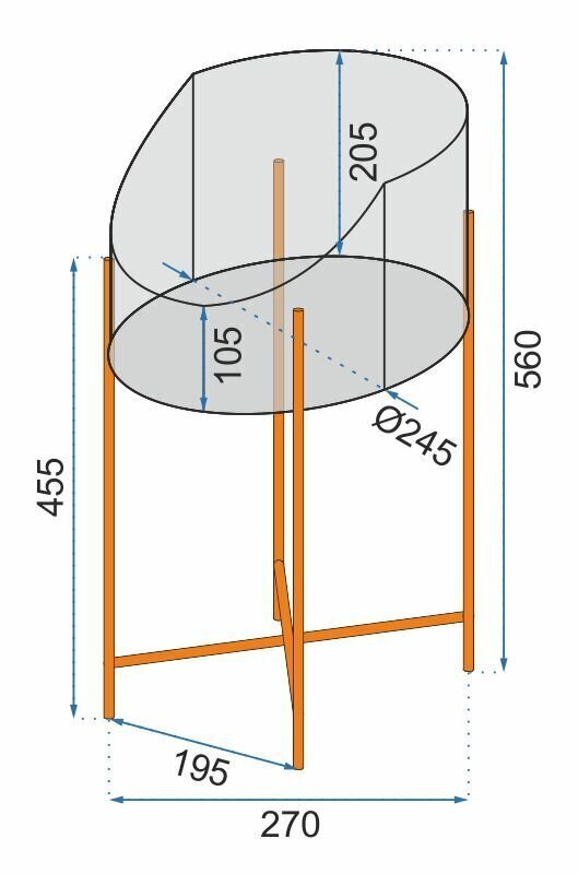 Statīvi ziediem (2 gab.) 56/66 cm, melns/ zeltains cena un informācija | Ziedu statīvi, puķu podu turētāji | 220.lv