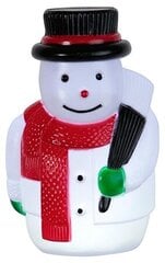 Sniegavīrs 5 LED, 18 x 28 cm, taimeris (6 + 18h cikls), ar baterijām (3xAA, neietilpst komplektā), iespiežams, IP44 cena un informācija | Ziemassvētku dekorācijas | 220.lv