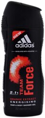 Dušas želeja Adidas Team Force 250 ml cena un informācija | Parfimēta vīriešu kosmētika | 220.lv