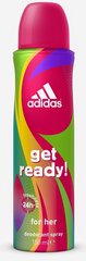 Дезодорант Adidas Get Ready! 150 мл цена и информация | Парфюмированная женская косметика | 220.lv