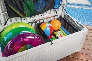 Ящик для хранения Pool Storage Box 511L, белый цена и информация | Ящики для инструментов, держатели | 220.lv