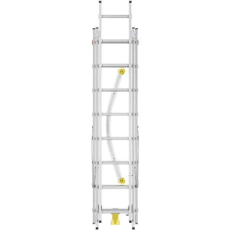 Kāpnes kombinējamās HobbyLOT / alumīnija / 2x8+1x9 pakāpieni цена и информация | Saliekamās kāpnes, celtniecības sastatnes | 220.lv