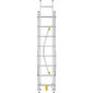 Kāpnes kombinējamās HobbyLOT / alumīnija / 2x8+1x9 pakāpieni цена и информация | Saliekamās kāpnes, celtniecības sastatnes | 220.lv