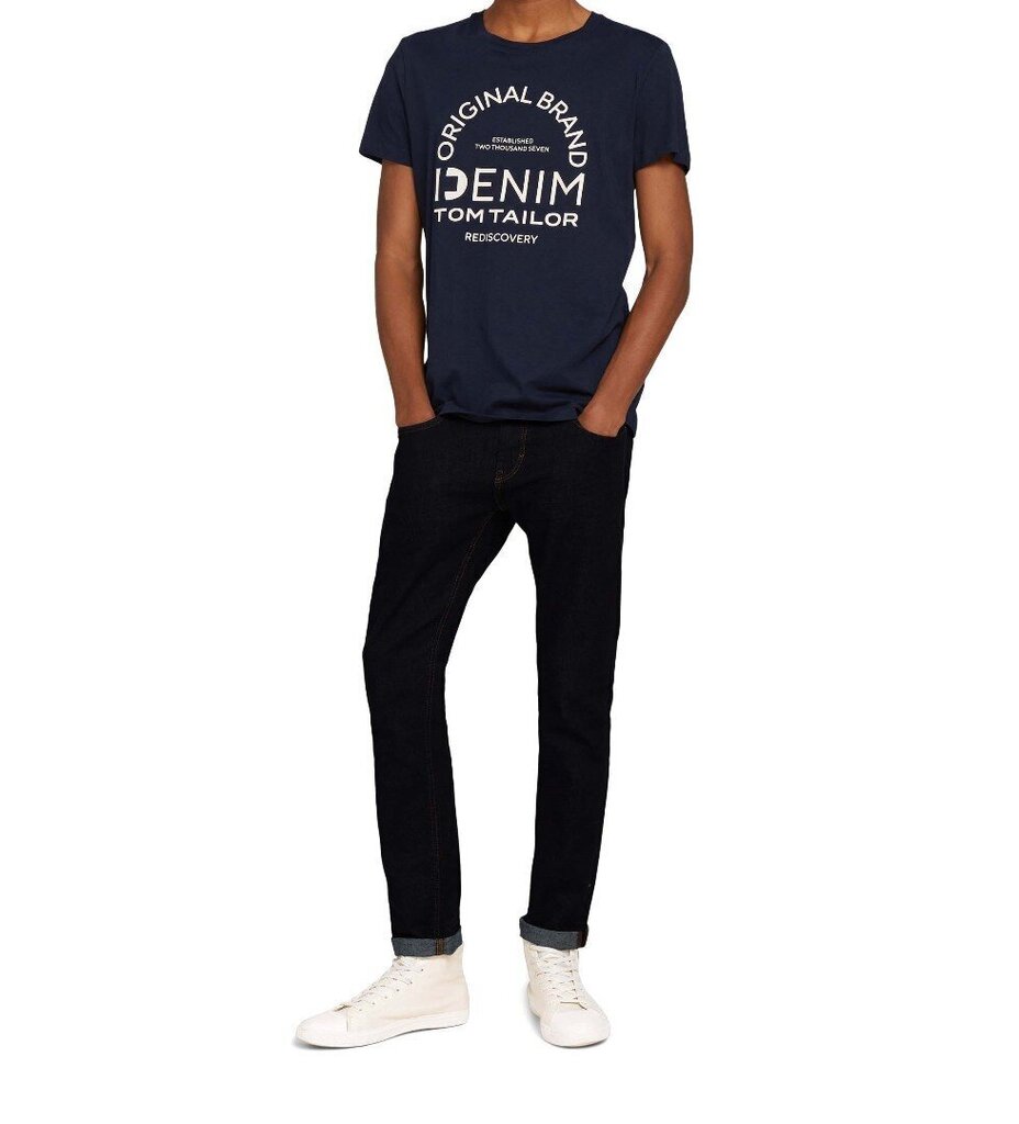 Vīriešu t-krekls Tom Tailor Denim, tumši zils, 907176651 cena un informācija | Vīriešu T-krekli | 220.lv