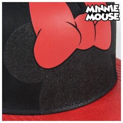 Bērnu cepure ar nagu Minnie Mouse 73596 (57 cm) Melns Sarkans (57 cm) цена и информация | Шапки, перчатки, шарфы для девочек | 220.lv