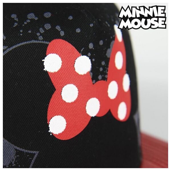 Bērnu cepure ar nagu Minnie Mouse 73596 (57 cm) Melns Sarkans (57 cm) cena un informācija | Cepures, cimdi, šalles meitenēm | 220.lv