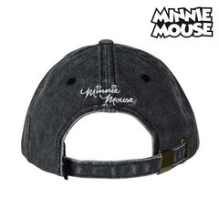 Cepure Baseball Minnie Mouse 75328 Melns (56 cm) Tumši Zils (58 cm) cena un informācija | Cepures, cimdi, šalles meitenēm | 220.lv