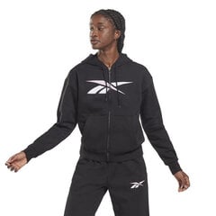 Sieviešu sporta jaka Reebok Training Essentials Vector Full-Zip, melna cena un informācija | Sporta apģērbs sievietēm | 220.lv