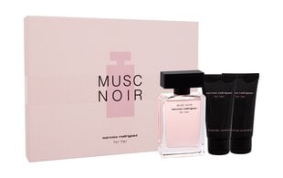 Набор Narciso Rodriguez For Her Musc Noir для женщин: парфюмерная вода EDP 50 мл + лосьон для тела 50 мл + гель для душа 50 мл цена и информация | Женские духи | 220.lv