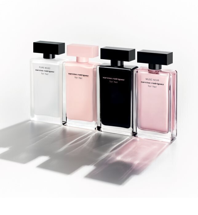 Komplekts Narciso Rodriguez For Her Musc Noir sievietēm: parfimērijas ūdens EDP 50 ml + dušas želeja 50 ml + ķermeņa losjons 50 ml cena un informācija | Sieviešu smaržas | 220.lv