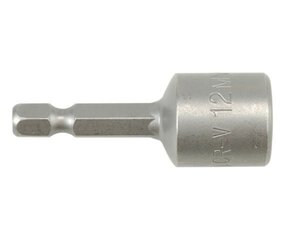 Magnētiska skrūvgrieža galviņa blister 12 mm 1/4" CR-V YT-1517 cena un informācija | Rokas instrumenti | 220.lv