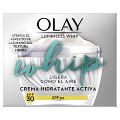 Izceļošs krēms Whip Luminous Olay (50 ml) cena un informācija | Sejas krēmi | 220.lv