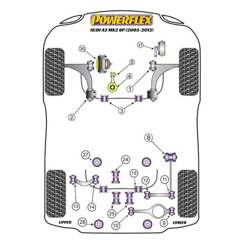 Silentblock Powerflex PFF85-704 cena un informācija | Auto piederumi | 220.lv