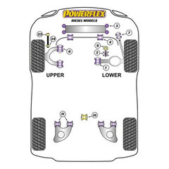 Silentblock Powerflex PFR85-1011 cena un informācija | Auto piederumi | 220.lv