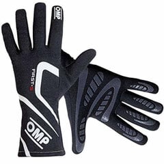 Men's Driving Gloves OMP First-S Melns (M Izmērs) цена и информация | Мото перчатки, защита | 220.lv