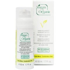 Sejas krēms Mattifyng Anti-Ageing Vegan & Organic (50 ml) cena un informācija | Sejas krēmi | 220.lv