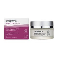 Dienas krēms Acglicolic Sesderma Spf 15 (50 ml) cena un informācija | Sejas krēmi | 220.lv