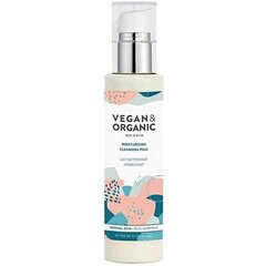 Молочко для снятия макияжа Moisturizing Cleansing Vegan & Organic (150 мл) цена и информация | Средства для очищения лица | 220.lv