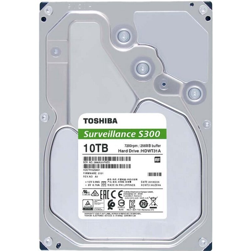 Toshiba HDETV10ZSA51F cena un informācija | Iekšējie cietie diski (HDD, SSD, Hybrid) | 220.lv