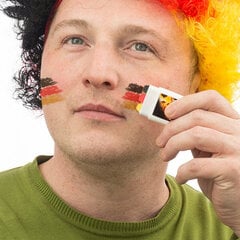 Краска для лица в цветах флага Германии цена и информация | Карнавальные костюмы, парики и маски | 220.lv