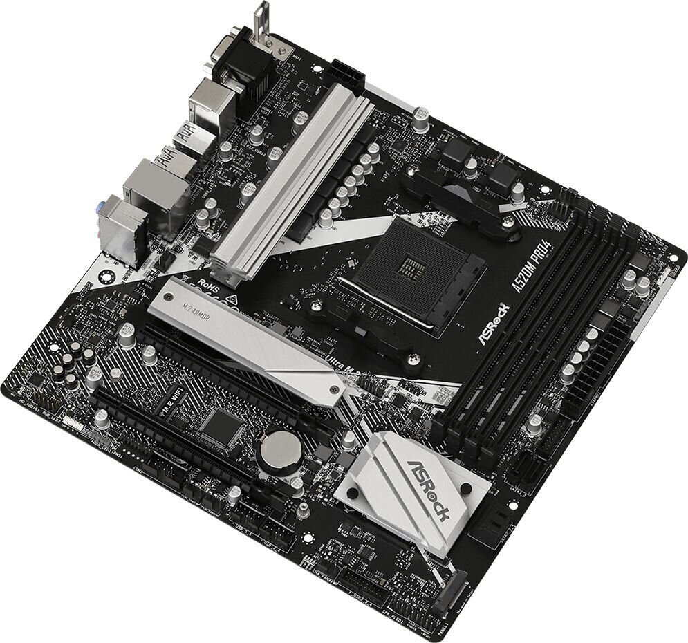 ASRock A520M PRO4 cena un informācija | Mātesplates | 220.lv