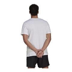 Vīriešu T-krekls ar īsām piedurknēm Adidas Essentials Gradient, balts S6433980 cena un informācija | Sporta apģērbs vīriešiem | 220.lv
