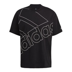 Vīriešu T-krekls ar īsām piedurknēm Adidas Giant Logo, melns S6433189 cena un informācija | Sporta apģērbs vīriešiem | 220.lv