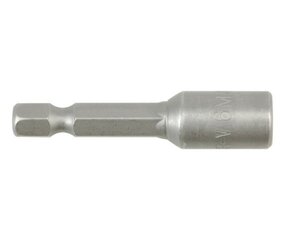 Magnētiska skrūvgrieža galviņa blister 6 mm 1/4" CR-V YT-1511 cena un informācija | Rokas instrumenti | 220.lv