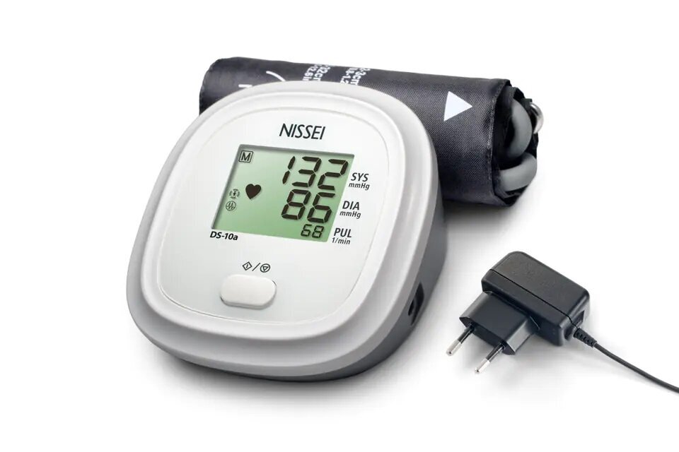 NISSEI tonometrs DS-10A, automāts, ar adapteri (PVN 21%) цена и информация | Asinsspiediena mērītāji | 220.lv