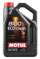 Motul 8100 Eco-clean 5W30 5L (101545) cena un informācija | Motoreļļas | 220.lv