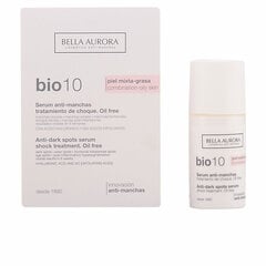 Serums pret brūniem pleķiem Bella Aurora Bio 10 Kombinētā āda Eļļaina āda (30 ml) cena un informācija | Serumi sejai, eļļas | 220.lv