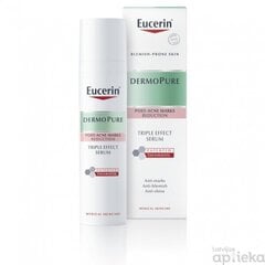 EUCERIN DermoPure Triple Effect serums ādas toņa izmaiņu samazin. pēc aknes 40ml цена и информация | Сыворотки для лица, масла | 220.lv