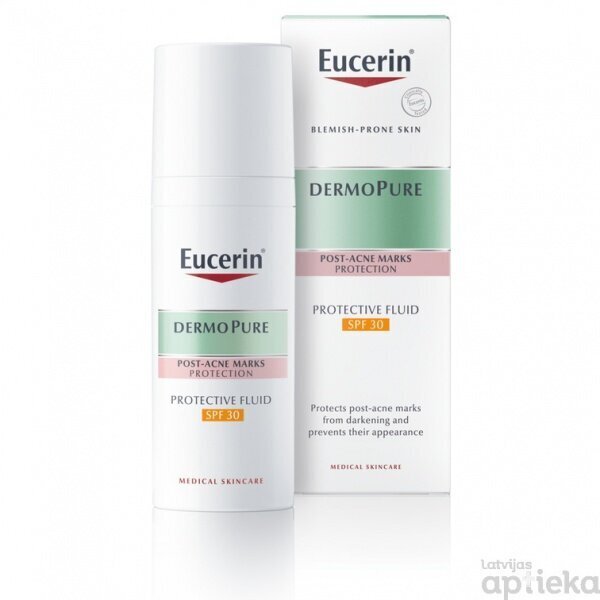 EUCERIN DermoPure Protective aizsargājošs fluīds SPF-30 50ml цена и информация | Serumi sejai, eļļas | 220.lv