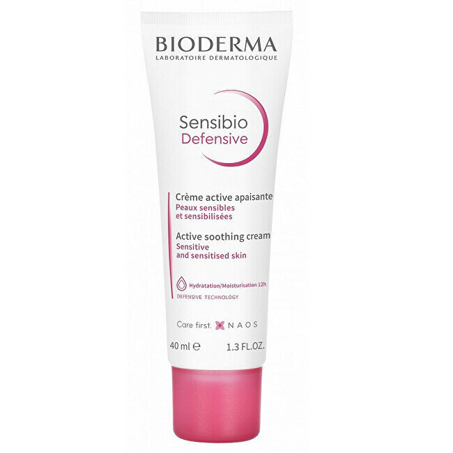 BIODERMA Sensibio Defensive aktīvs nomierinošs krēms 40ml cena un informācija | Sejas krēmi | 220.lv