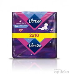 Гигиенические пакеты Libresse Ultra Night Duo, 20 шт. цена и информация | Тампоны, гигиенические прокладки для критических дней, ежедневные прокладки | 220.lv