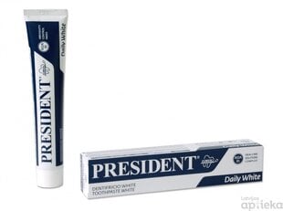 PresiDENT White zobu pasta 75ml cena un informācija | Zobu pastas, birstes | 220.lv